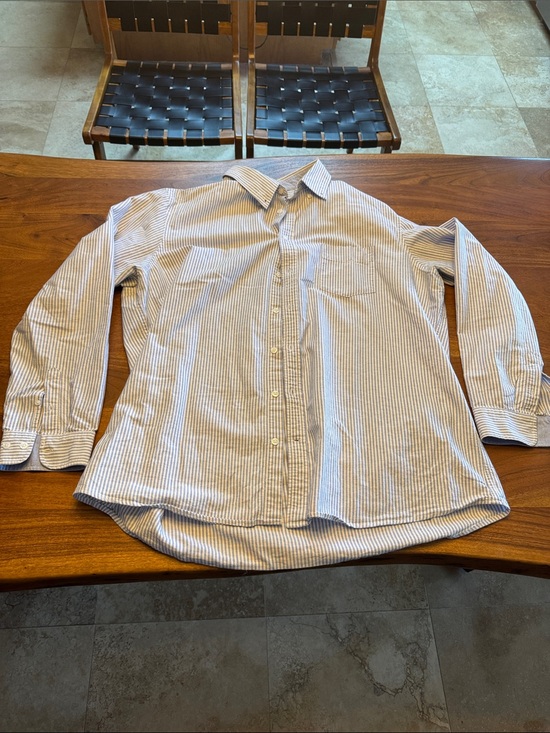 Merona Other - Merona Men's Blue and White Striped Button-Down Shirt